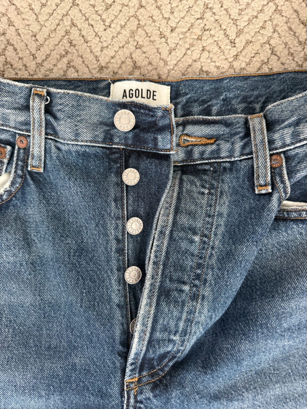 Agolde Dame wide leg high rise jeans color control - Picture 5 of 7